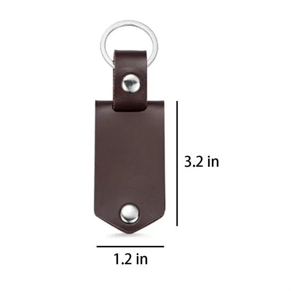 Genuine Leather Mini Multifunctional Keychain Photo Album