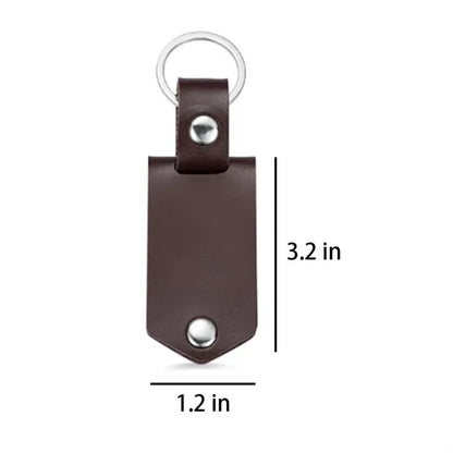 Genuine Leather Mini Multifunctional Keychain Photo Album