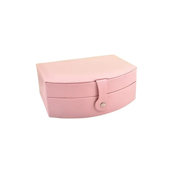 Portable Multi-slot Jewelry Box with Mirror Removable Drawer
