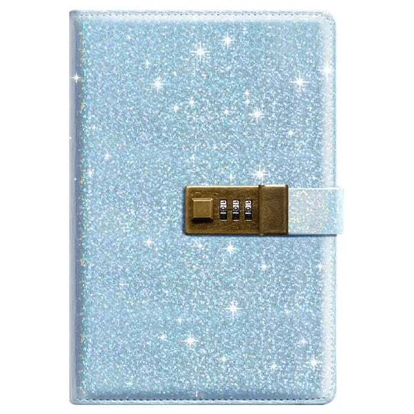 A5 Digital Password Notebook with Combination Lock Card Slot