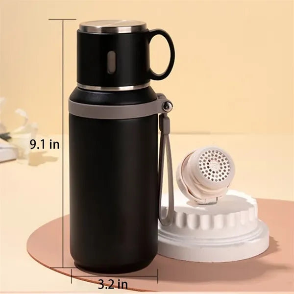 20oz Stainless Steel Thermo Insulated Bottle with Cup