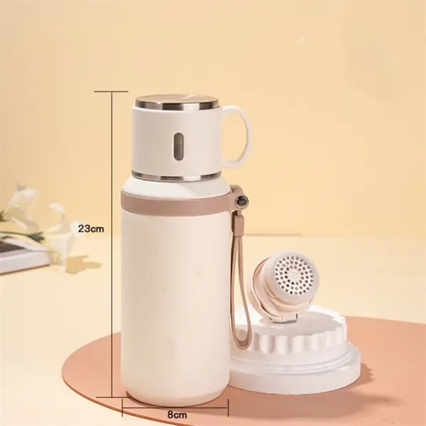 20oz Stainless Steel Thermo Insulated Bottle with Cup