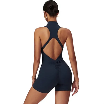 Women One-piece Yoga Fitness Suit Sleeveless