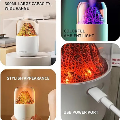 Portable Mini Volcano and Planet Shape Air Purifier