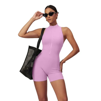 Women One-piece Yoga Fitness Suit Sleeveless