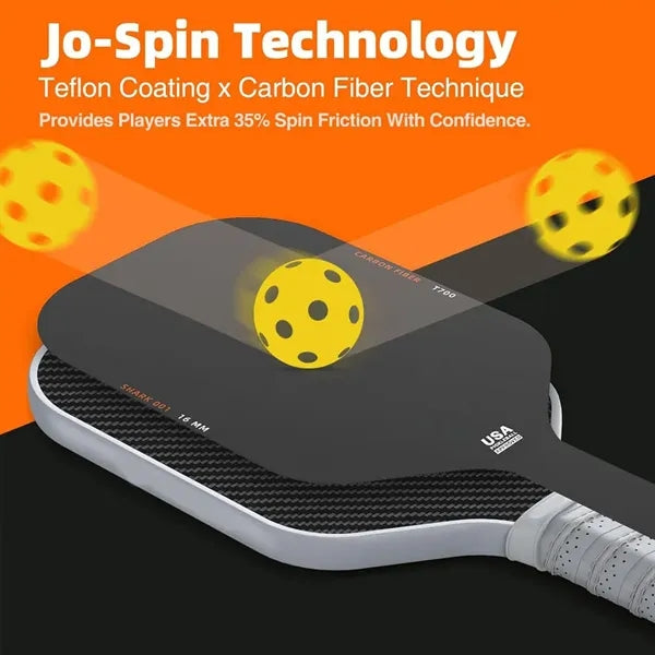 T700 Raw Carbon Fiber Pickleball Paddle Set