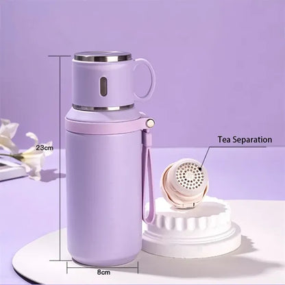 20oz Stainless Steel Thermo Insulated Bottle with Cup
