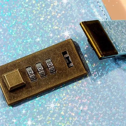 A5 Digital Password Notebook with Combination Lock Card Slot
