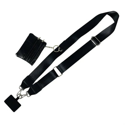 Crossbody Phone Strap Lanyard with Zippered Pouch