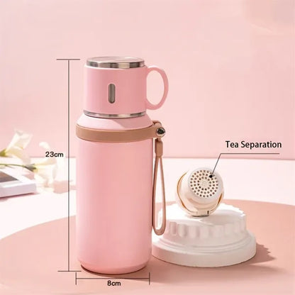 20oz Stainless Steel Thermo Insulated Bottle with Cup