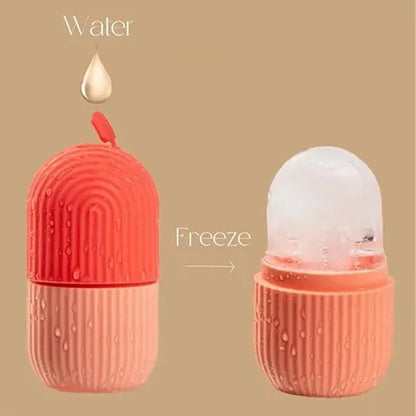 Premium Silicon Leakproof Ice Roller Face Massager