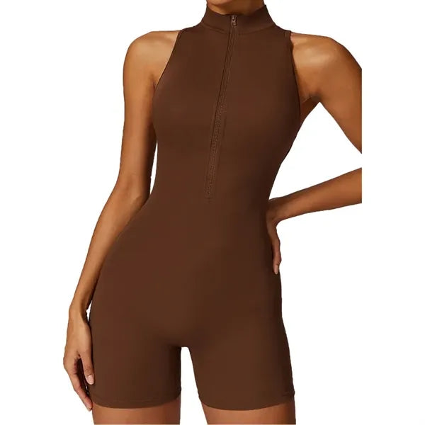 Women One-piece Yoga Fitness Suit Sleeveless