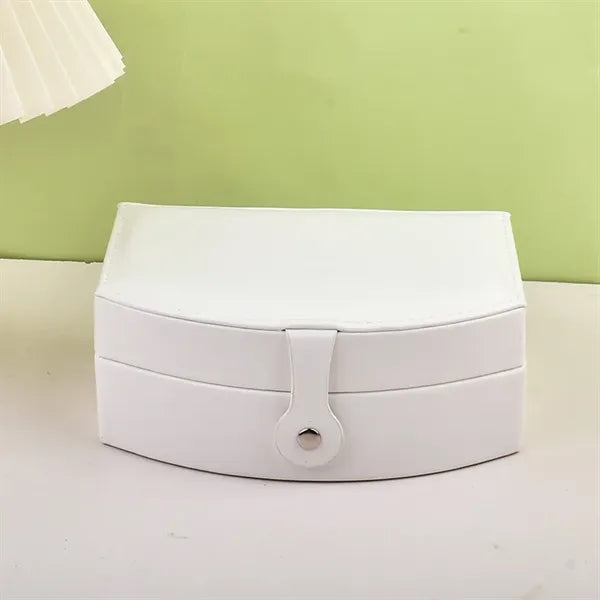 Portable Multi-slot Jewelry Box with Mirror Removable Drawer