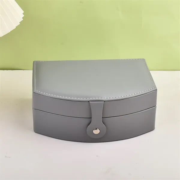 Portable Multi-slot Jewelry Box with Mirror Removable Drawer