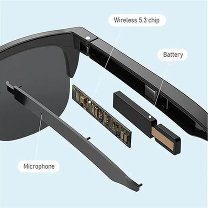 Smart Waterproof Sunglasses with Bluetooth Speaker