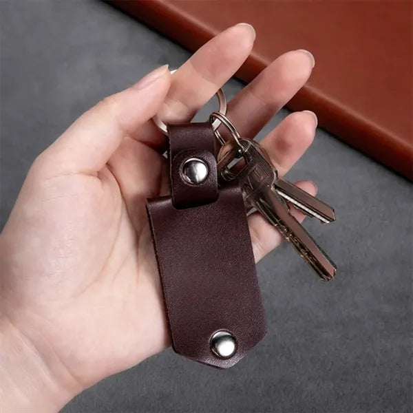 Genuine Leather Mini Multifunctional Keychain Photo Album