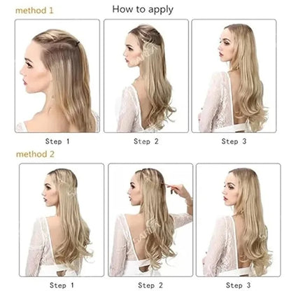 Natural Long Thick Headband Curly Wig Hair