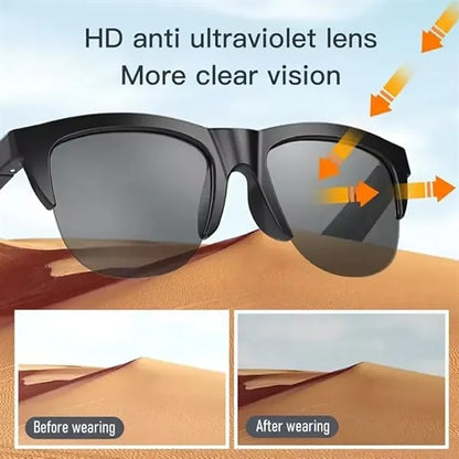 Smart Waterproof Sunglasses with Bluetooth Speaker