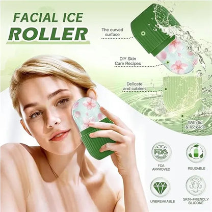 Premium Silicon Leakproof Ice Roller Face Massager