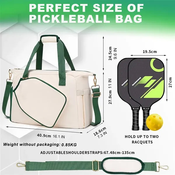 Sports Duffle Shoulder Bag for Gym Pickleball