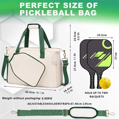 Sports Duffle Shoulder Bag for Gym Pickleball