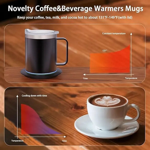 Self-heating Double-Layer Stainless Steel Mug Set
