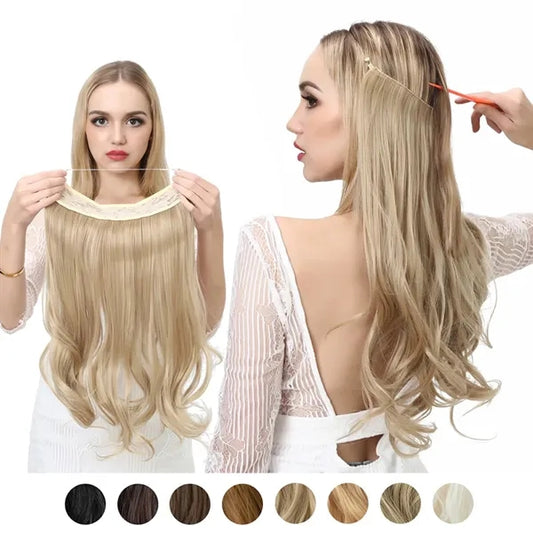 Natural Long Thick Headband Curly Wig Hair