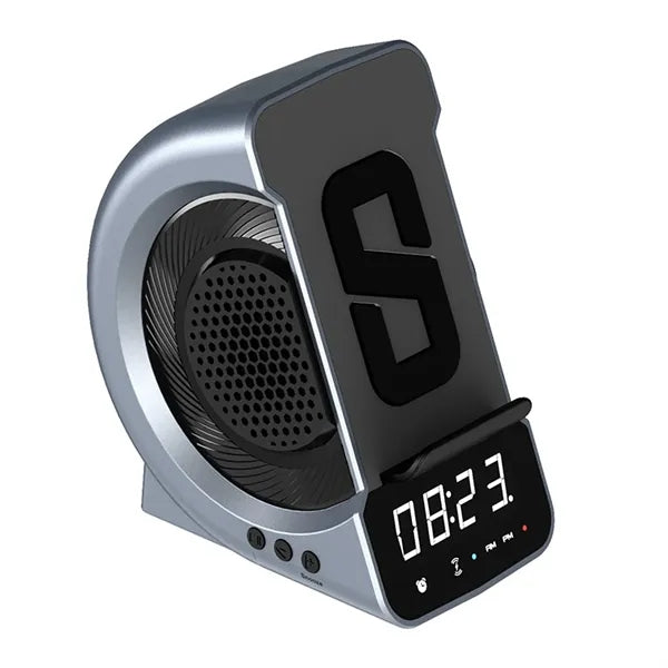 Bluetooth Speaker Wireless Charger Bedside Alarm Clock