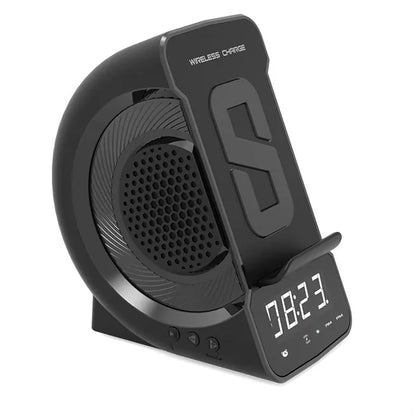 Bluetooth Speaker Wireless Charger Bedside Alarm Clock