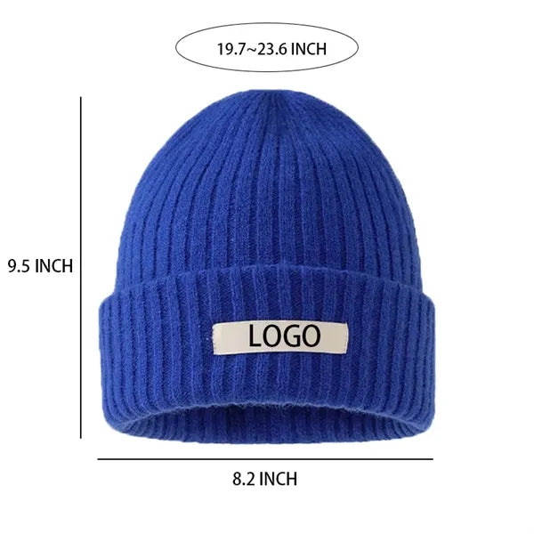 MOQ50PCS Knit Cuff Beanie Winter Warm Hats for Men and Women
