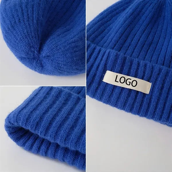 MOQ50PCS Knit Cuff Beanie Winter Warm Hats for Men and Women