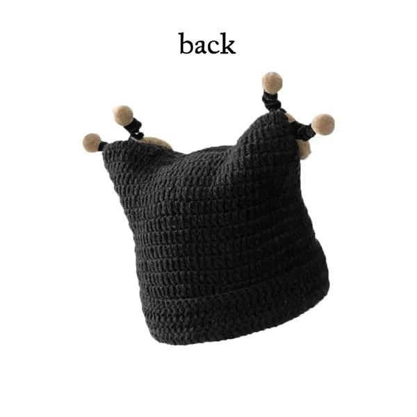 MOQ50PCS Cute Knit Skull Cap Beanie Warm Winter Hats
