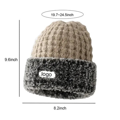 MOQ50PCS Knit Hat Windproof Outdoor Autumn and Winter