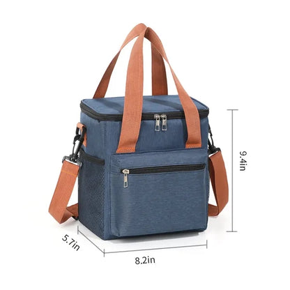 Insulated Portable Big Leakproof Crossbody Lunch Cooler Bag