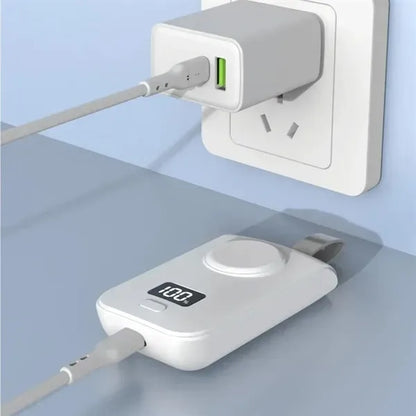 Portable 2 in 1 Wireless Watch Charger Power Bank
