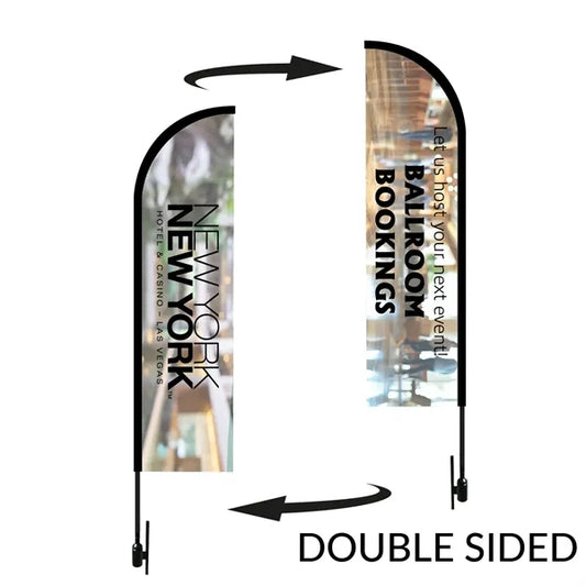 Bow Flag 12 ft. Height Carbon Fiber Kit - Double Sided