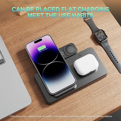 3 in 1 Wireless Charging Station 15W Fast Charge