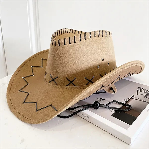 American Vintage Large Eaves New Western Cowboy Hat
