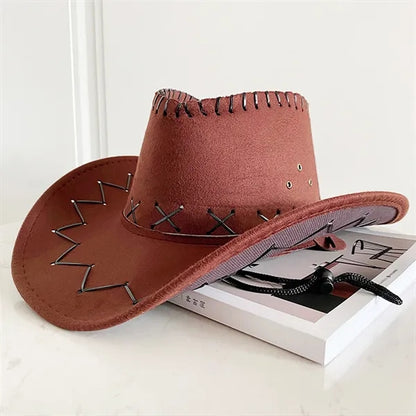American Vintage Large Eaves New Western Cowboy Hat