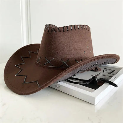 American Vintage Large Eaves New Western Cowboy Hat