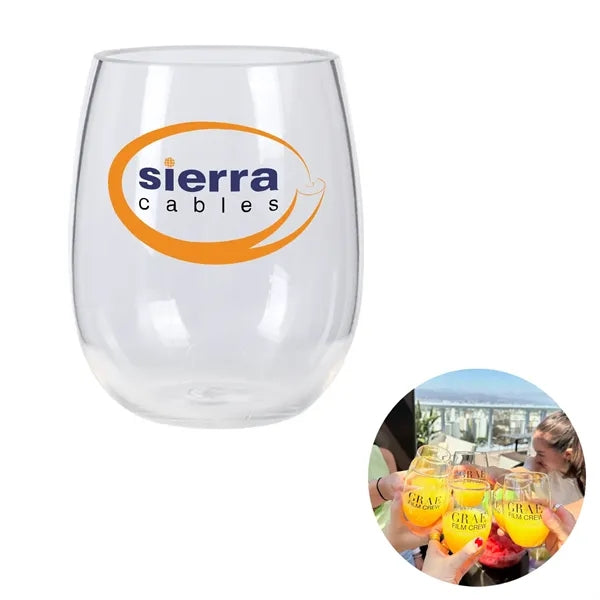 16oz PET wine glass