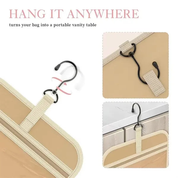 Travel Toiletry Bag with hook