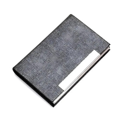 Leather Pocket Clip Metal Business ID Credit Card Wallet