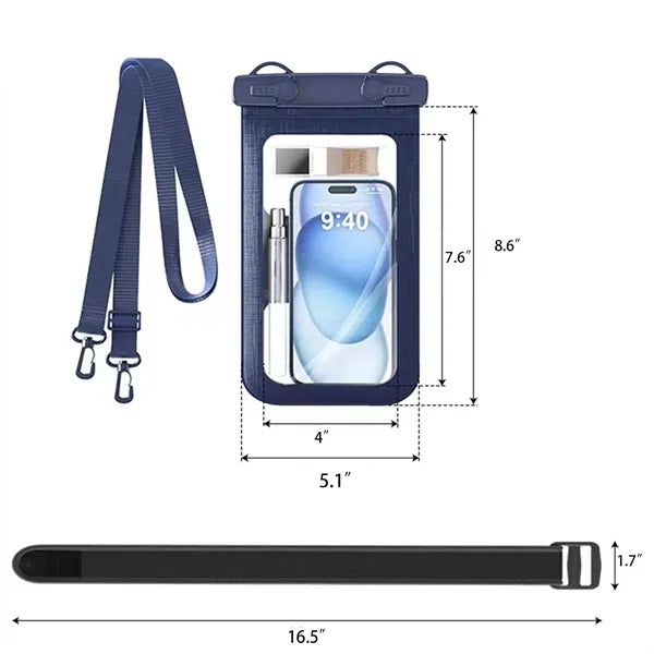 Universal Waterproof Phone Pouch with Lanyard And Arm Band