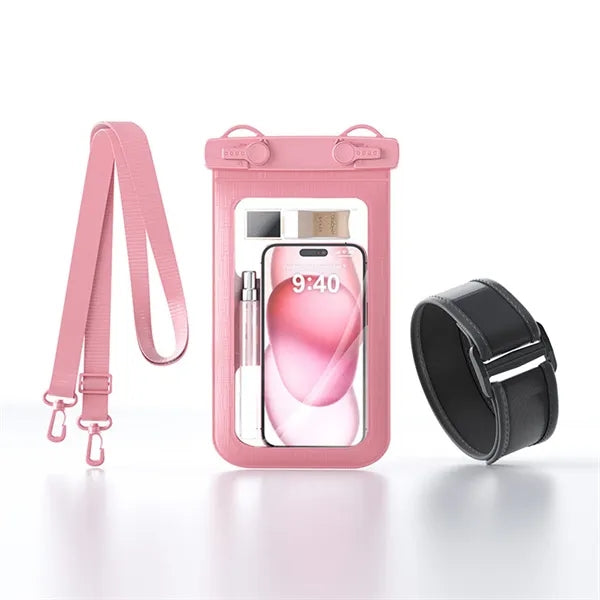 Universal Waterproof Phone Pouch with Lanyard And Arm Band