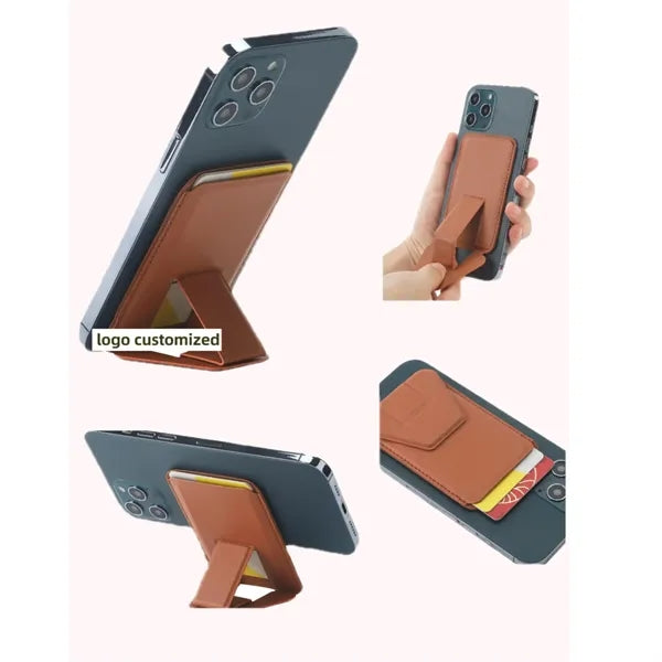 Magnetic Foldable Phone Holder Business Wallet Style