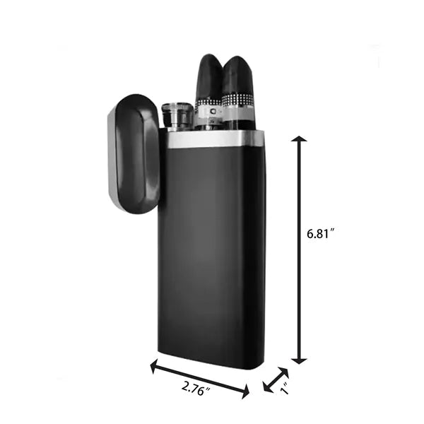 2oz. Oval Cigar Wine Tube Small Waist Bottle Portable