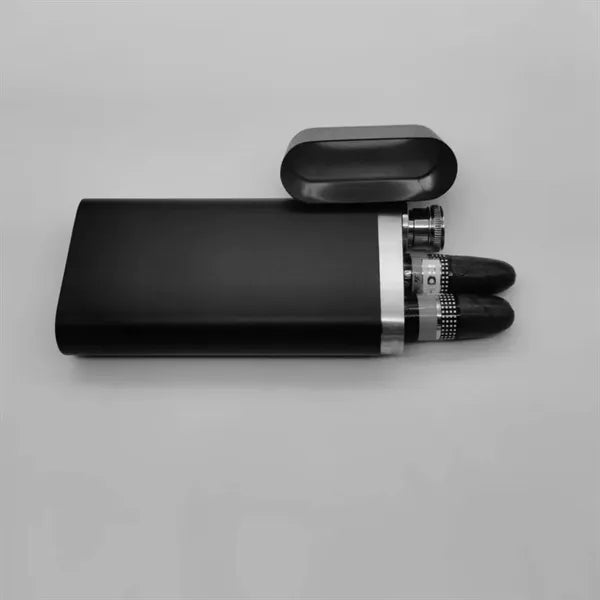 2oz. Oval Cigar Wine Tube Small Waist Bottle Portable