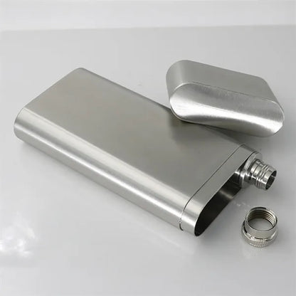 2oz. Oval Cigar Wine Tube Small Waist Bottle Portable