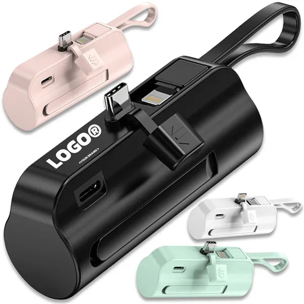 5000 mAh Portable Charging Bank With Mobile Phone Holder